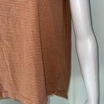 Mod Ref  High/Low Short sleeve brown stripe tee small Photo 2