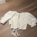 For Love & Lemons NWT Sand Dollar Eyelet Cropped Top Photo 9
