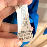 ZARA  Satin Belted Wrap Style Mini Dress in Blue Photo 10