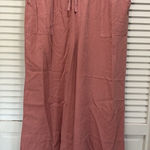 T & S Wide Leg Mauve Relax Fit Pants Sz 2XL Elastic/Waist High Rise Pockets NWT Pink Photo 0