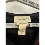 Natori  Velvet Floral Red Roses Dress Women's Size M Medium Long Sleeve *read/see Photo 1