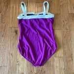 MiracleSuit  purple colorblock one piece suit size 16 Photo 5