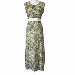 Tropical Linen Skirt Set Tan Size M Photo 6