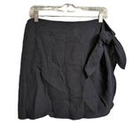 ANDIE NWT Flores Sarong Black Wrap Tie Side Textured Mini Skirt Cover Up S/M Photo 0