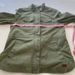 L.L.Bean Utility Jacket Women’s XL – Green Field Coat Snap Button Zip Photo 10