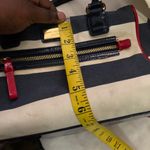 Tommy Hilfiger Navy blue white striped shoulder hand bag purse. Approx 10” wide x 7” tall. Photo 6