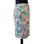 J.Crew  Multicolor Floral Pencil Skirt | Size 4 | Vibrant Print & Lined Preppy Photo 3