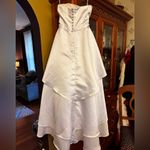 Cinderella bridal gown sz 2 XS 12.5 bust 14.5 waist White Photo 2