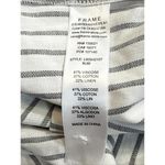 Revolve Frame  Linen Blend Striped Organic Short Sleeve Button Up Blouse Size XS Photo 4