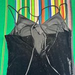 Splendid Crushed Velvet Double Strap Cami Dress with Tux Stripe in Black size XL Photo 14