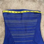 Guess Y2k  By Marciano Blue Shimmery Bandage Dress XS Stretchy Bodycon Cocktail Photo 6