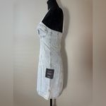 Lulus Stylish Daze Light Wash Denim Sleeveless Bustier Mini Dress Photo 4