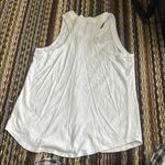 PINK - Victoria's Secret White Tank Top with Silver Sequin Letters Photo 3