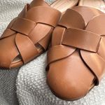 Anthropologie Brown Woven Mules Photo 4