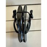 Ted Baker London Black Luzzi Bow T Bar Jelly Flip Flop Sandals EU37 US 6.5 Photo 4