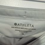 Athleta Run with it Textured 3.5 in Two-Tone Gray Purple Athletic Shorts Photo 1
