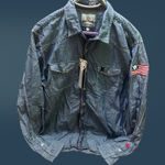 Ed Hardy  Women’s Blue Denim Shirt size L Photo 1