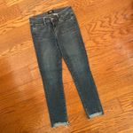 Paige Denim Skyline Ankle Peg Jeans Size 27 Raw Hem Photo 2