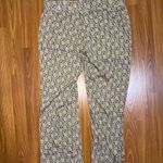Cynthia Rowley Straight Leg Elephant Print Pants Size Large. Photo 1
