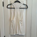 Lululemon Striped Open Back Tank Top White Photo 1