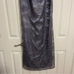 Jovani Purple & Gold Embellished Strapless Dress Photo 2