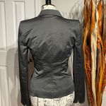Forever 21 Vintage Y2k Blazer Satin Shiny Preppy Tomboy Work Office Fit Flare Two Button Collar Photo 2
