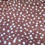 Abercrombie & Fitch  Ruched Polka Dot Ruffle Mini Skirt Womens Medium Beige/Pink Photo 10