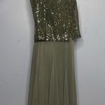 Atelier Danielle Gray Embellished Midi Dress Size 8 Photo 3