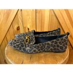 Veronica Beard  Champlain Suede Chain Leopard Loafers Size 8M Photo 2