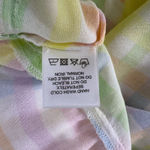 Celina Moon Pastel Plaid Mini Dress Women Large Smocked Sundress Summer Beachy Yellow Photo 10