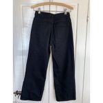 COS  Black Jeans Women's 26 Wide Crop 3/4‎ High Rise Straight Minimal Capsule Photo 2