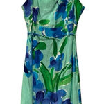 Jams World Vintage Violet Bouquet Spaghetti Strap Floral Ruffle Hem Sun Dress M Photo 0