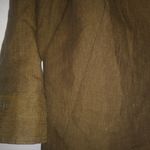 Jones Wear  10 Linen Honey Olive Gold Blazer Jacket Photo 2
