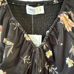 Floral Mini Dress by Tinsel. Size Small. Black Photo 1