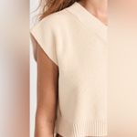 Free People NWT Easy Street Vest In Cream $78 Retail Photo 4