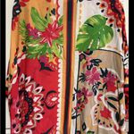 Nine West Poncho Duster coverup kimono One Size Floral Tropical Resort Wear NWT Photo 2