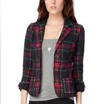 Aeropostale ladies Scotch Plaid Lined Blazer Jacket POCKETS buttons Photo 0