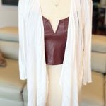 Charlotte Russe FAUX LEATHER CORSET CROP TOP Photo 4