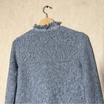 J. McLaughlin  Women’s Simone Sweater Cardigan Knit Frayed Preppy In Blue M Photo 7