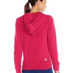 Adidas Women's Raspberry Pink Cotton Blend Logo Zip Up Hoodie XS Photo 2