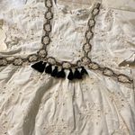 ZARA White Eyelet Lace Crop Blouse Photo 1