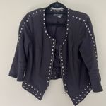 INC Internationmal Concepts studded bolero (missing a stud shown in picture) Black Size L Photo 1