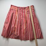 Old Navy  Striped Cotton Skirt Size 6‎ Coral Pleated A-Line Y2K Feminine Retro Photo 8