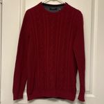Ted Baker Women's  Red Valentine Wool Blend Cable Knit Jumper Sweater Size Small Photo 1