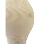 Calvin Klein Slingback Heels Pointed Toe Snakeskin Print Metallic Silver 9.5M Photo 6