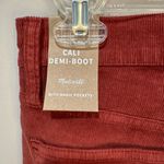 Madewell  Cali Denim Boot Corduroy NWT Sz 26 Canterbury Red‎ Photo 6