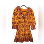 Love the label Smocked Floral Printed Dress Orange Size L Photo 1
