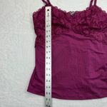 Fleurt Lace Cami Top Ribbed Knit Sleeveless Tank‎ Top cranberry Size M Purple Size M Photo 2