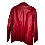 Vintage Excelled‎ Collection Red Leather Blazer Jacket Size L Photo 3