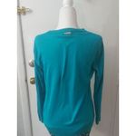 Michael Michael Kors Women's Pattern Lagenlook Long Sleeve Top XS Academia Blue Photo 1